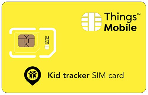SIM Card per KIDS GPS TRACKER - Things Mobile - con copertura globale e rete multi-operatore GSM 2G 3G 4G LTE, senza costi fissi, senza scadenza e tariffe competitive, senza credito incluso