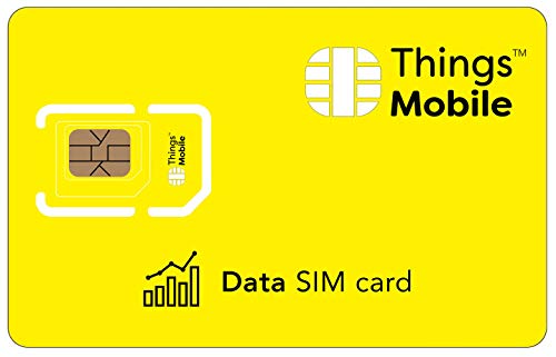 SIM Dati Things Mobile con copertura globale e rete multi-operatore GSM 2G 3G 4G LTE, senza costi fissi, senza scadenza e tariffe competitive, con 10 € di credito incluso