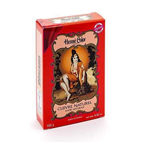 Sitarama Polvere Henne Color: Cuivre Rosso Rame Naturale - 100 gr...