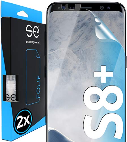 smart engineered 3D Pellicola Protettiva per Schermo per Samsung Galaxy S8 Plus [2 Pezzi Transparente, Case-Friendly, qualità dell immagine Full HD,Pellicola Protettiva TPU
