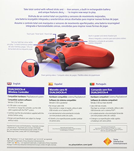 Sony - Controlador Dualshock 4 V2, Color Magma Red - Playstation 4 ...