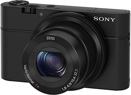 Sony DSC-RX100 Fotocamera Digitale Compatta Premium con Sensore da 1 , Ottica Zeiss 28-100 mm F1.8-4.9, SteadyShot Ottico, Nero
