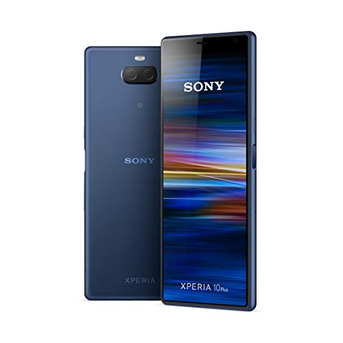 Sony Xperia 10 Plus - Smartphone con display 21:9, 6.5   full HD+ Dual Camera 12MP e 8MP, processore HD Qualcomm Snapdragon 636, Batteria da 3000mAh Blu