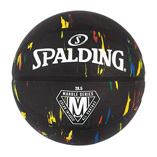 Spalding Marble Series Black Multi-Color Outdoor Basketball 29.5 