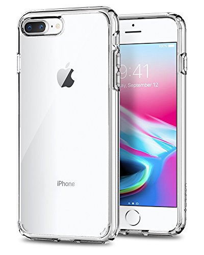 Spigen Cover Ultra Hybrid 2 Compatibile con iPhone 8 Plus Compatibile con iPhone 7 Plus - Crystal Clear