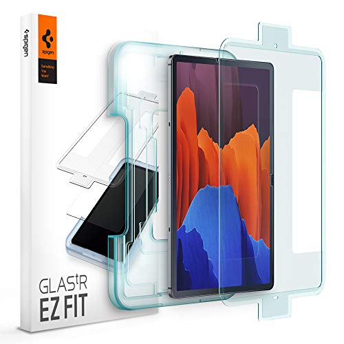Spigen Glas.tR EZ Fit Vetro Temperato compatibile con Samsung Galaxy Tab S8 Plus, Galaxy Tab S7 Plus, 12.4 pollici, Installazione Facile, Cristallino, Durezza 9H Pellicola prottetiva