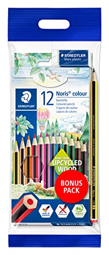 STAEDTLER set da 12 matite colorate Noris Colour, tonalità differe...