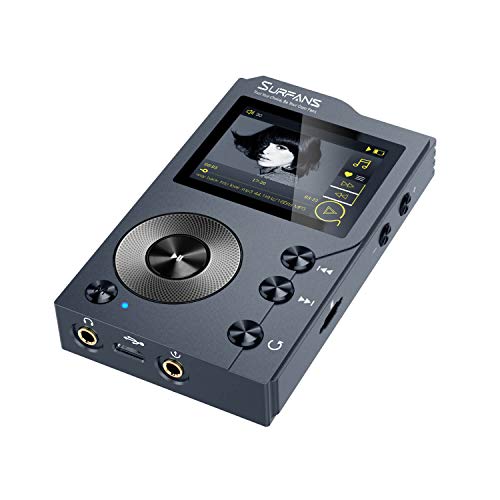 Surfans F20 Lettore MP3 con Bluetooth, lettore musicale audio digitale ad alta risoluzione DSD senza perdita, lettore audio portatile scheda di memoria da 32 GB, supporto fino a 256 GB