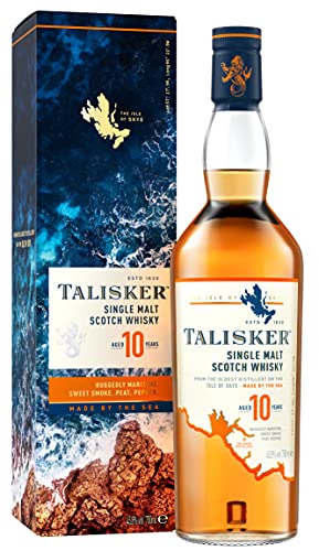 Talisker 10 Anni Single Malt Scotch Whisky con Astuccio - 700 ml