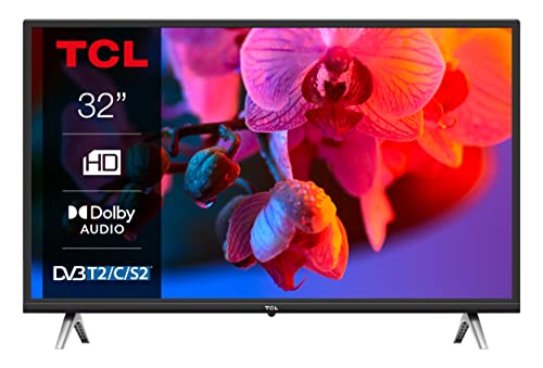 TCL 32D4300, TV LED Slim 32 pollici, HD (Risoluzione 1366 x 768 pixels), Dolby Audio, Nero