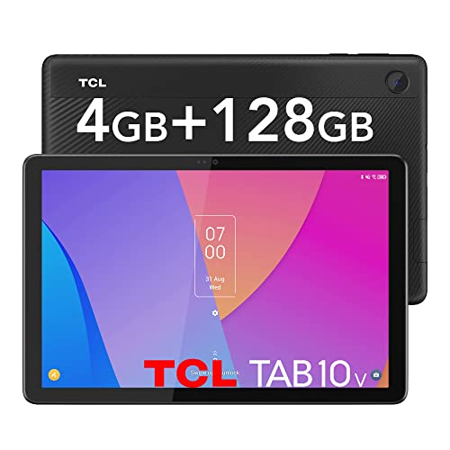 TCL TAB 10V Tablet 10 Pollici Android 11, ROM 128 GB RAM 4 GB, Display Full HD, Wi-Fi Tablet PC, Batterie 5500 mAh, Will Upgrade to Android 12