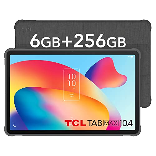 TCL TABMAX 10.4, Tablet 10.36 Pollici Android 11 FHD+ 2K Display, RAM 6GB + 256GB (fino a 512GB), 8000mAh, Wi-Fi Tablet PC, Non LTE, Fotocamera 13MP + 8MP