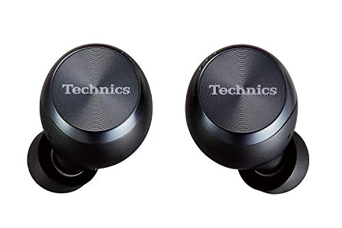 Technics EAH-AZ70WE-K Cuffie Bluetooth, Auricolari True Wireless, Tecnologia Technics Energetic, Cancellazione Rumore Dual Hybrid, Ricarica Rapida, Compatibilità Assistenti Vocali, Nero, In-Ear