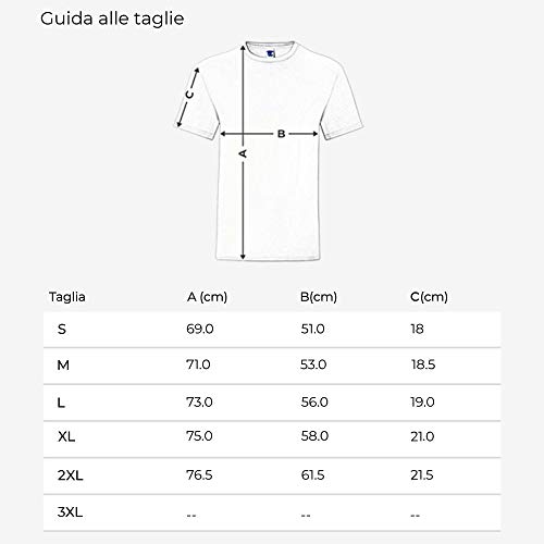 Teetaly Maglietta T-Shirt con Stampa Personalizzata- 100% Cotone Or...
