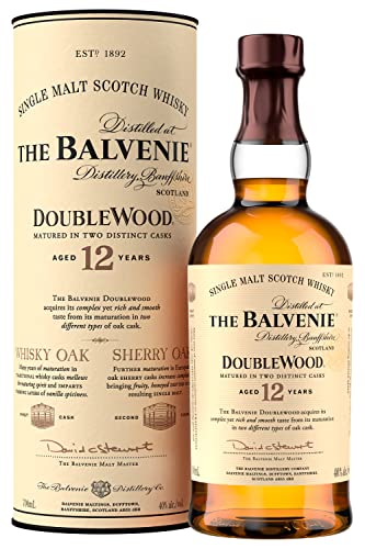 The Balvenie 12 Years DoubleWood Single Malt Scotch Whiskey, 700ml
