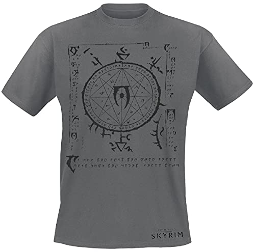 The Elder Scrolls V - Skyrim - Mysterium Xarxes Uomo T-Shirt Grigio Sport M 100% Cotone Regular