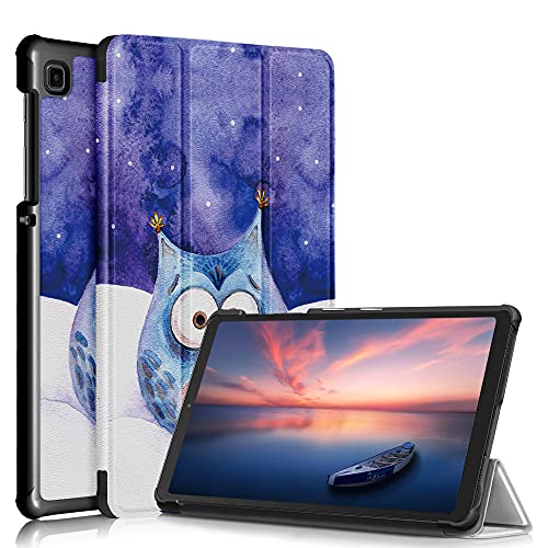 TOPCASE Custodia per Samsung Galaxy Tab A7 Lite 8.7 Pollici 2021 SM-T220 T225 Ultra-sottile Cover con Funzione Supporto ,Gufo