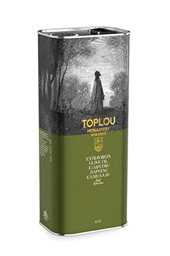 Toplou Monastery | Olio di oliva extravergine | spremuto a freddo dalla Grecia | Da Creta, in lattina