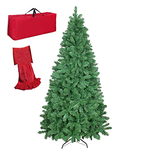 Totò Piccinni Albero di Natale VERDE, Folto, Effetto Realistico, Incluso Borsone (Verde, 210 cm)