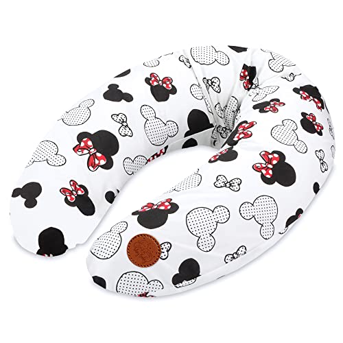 Totsy Baby Cuscino per allattamento xxl cuscino per dormire laterale - Cotone Cuscino per gravidanza Cuscino per posizionamento per adulti Mouse