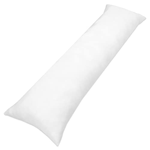 Totsy Baby Cuscino per dormire laterale 145 x 40 cm - Body Pillow Cuscino comfort Cuscino per dormire per adult Bianco