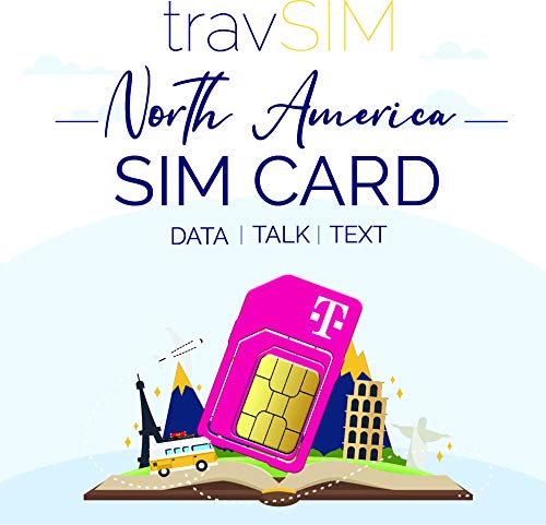 travSIM - USA SIM Card (T-Mobile Scheda SIM) Valida per 10 Giorni -...