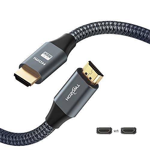 Twozoh Cavo HDMI 4K 0,3M, Cavo HDMI 2.0 da 18 Gbps ad alta velocità, Cavo HDMI intrecciato compatibile con PS5, PS3, PS4, PC, proiettore, HDTV, Xbox