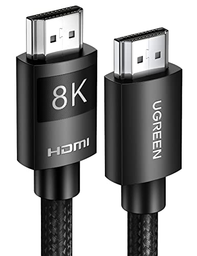 UGREEN Cavo HDMI 2.1 48Gbps 8K@60Hz, 4K@120Hz, Dolby Vision eARC HDCP 2.2 VRR HDR10 2M