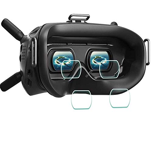 ULBTER Pellicola Protettiva per DJI FPV Goggles V2 in Vetro 0,3 mm durezza 9H Accessori temperati Anti-Scrach Anti-Impronte Anti-Bolla [4 Pezzi]