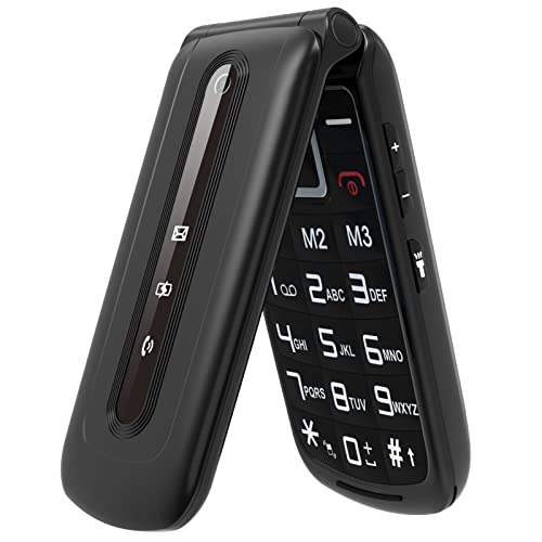 uleway GSM Telefono Cellulare per Anziani,Tasti Grandi,Volume alto,Funzione SOS, Dual HD IPS Display 2.4