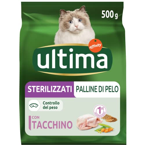 Ultima Cibo per Gatti Sterilizzati Palline di pelo con Tacchino: Pa...