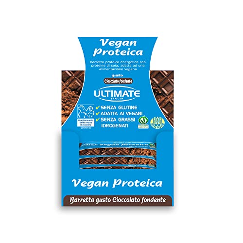 Ultimate Italia Barrette Vegan Proteiche Cioccolato Fondente 24 Pz ...