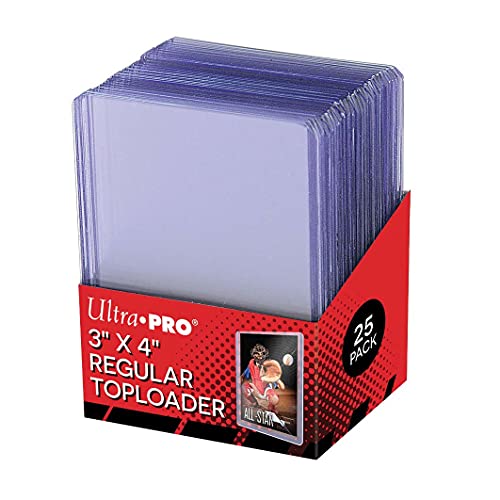 Ultra Pro Toploaders 3 x 4 Gioco di Carte Trasparente Regolare CT25.