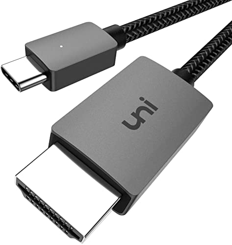 uni Cavo da USB C a HDMI 4K, tipo C a HDMI (compatibile con Thunderbolt 3) per ufficio domestico, compatibile con iPad Pro 2020, MacBook Pro, Samsung S20, Huawei Mate40, XPS e altro ancora - 0,9 m