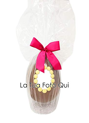 Uovo di Pasqua ARTIGIANALE cioccolato al latte personalizzato con S...