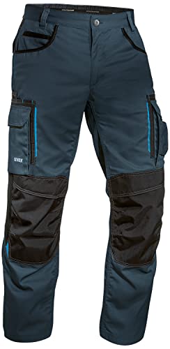 Uvex Pantaloni da Lavoro Tune-Up da Uomo - Pantaloni Cargo da Lavoro - 35% Cotone - Blu Scuro - 50