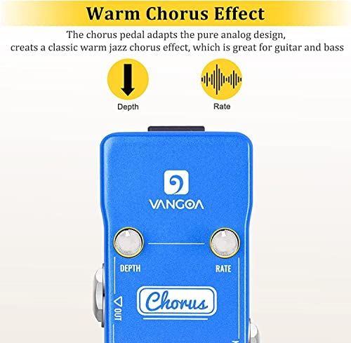 Vangoa Chorus - Pedale per effetto chitarra, classico chorus, per c...