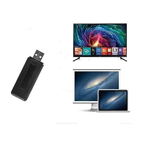 Velidy WIS12ABGNX WIS09ABGN Adattatore wireless USB per televisore, rete Wi-Fi 802.11ac dual band 2,4 GHz e 5 GHz, 300 m, per Samsung Smart TV, nero