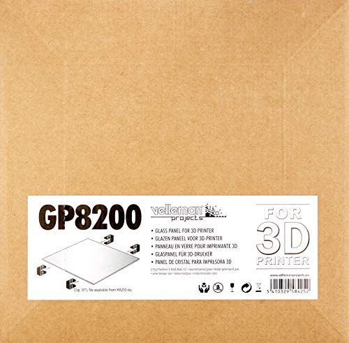 Velleman GP8200 Pannello di Vetro per Stampante 3D...