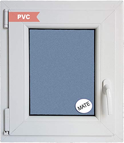 Ventanastock Finestra PVC praticabile oscillante sinistra 1 foglio con vetro Carglass (Climalit opaca), bianco, 50 cm x 60 cm