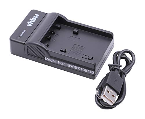 vhbw Caricabatterie Micro USB compatibile con camera Sony Handycam DCR-SX30E, DCR-SX31, DCR-SX31E, DCR-SX50, DCR-SX50E.