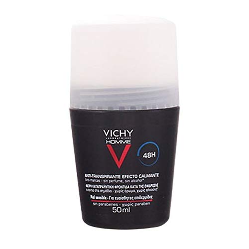 Vichy Homme, Deodorante anti-traspirante, 48 H, Roll on, 50 ml