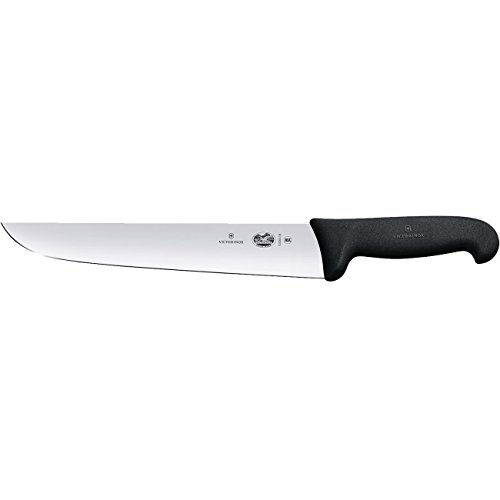 Victorinox, coltello da macellaio Fibrox, nero, lunghezza: 23 cm, 5.5203.23