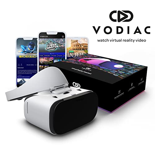 Vodiac VR - Occhiali per realtà virtuale, 75 video VR gratuiti e a...