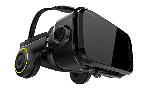 VR-SHARK X4 - Google Cardboard | Occhiali 3D Virtual Reality   VR Box per Smartphone da 4,7 - 6,1 inch, comp con SAMSUNG   LG   HTC   HUAWEI per VR-Games & Videos 120° FOV