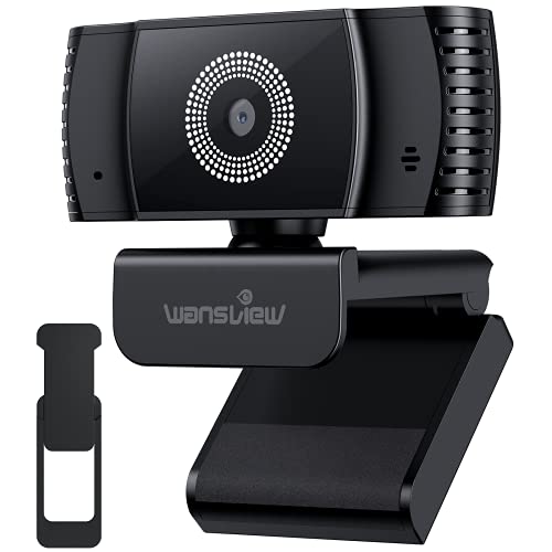 wansview Webcam PC con Microfono, 1080P Autofocus Webcam con Copertura Privacy per Video dal Vivo, Zoom, Videochiamata, Conferenza Online, Studi a Distanza