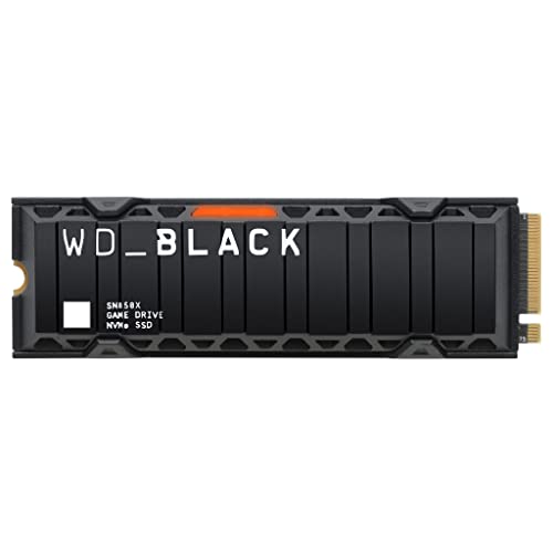 WD_BLACK SN850X 1TB M.2 2280 PCIe Gen4 NVMe SSD per gaming con dissipatore termico con velocità di fino a 7.300 MB s