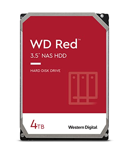 WD RED Unità Interna per NAS da 4 TB, 5400 Giri Min, SATA 6 Gb s, SMR, 256 MB di Cache, 3.5 