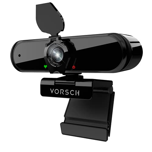 Webcam per PC con Microfono 1080P Web Cam Fisso USB 2.0 Full HD Telecamera Streaming Plug and Play con Clip Regolabile,Copertura Privacy,Grandangolo a 110 Gradi per Videochiamate,Studi,Conferenze