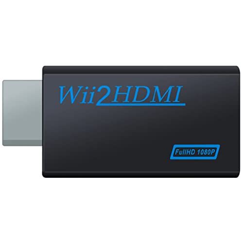 wii hdmi adattatore wii console convertitore video Full HD 1080P 720P con porta e uscita audio da 3,5 mm Adatto per Nintendo wii u, giochi wii, connettori wii, monitor TV e proiettori